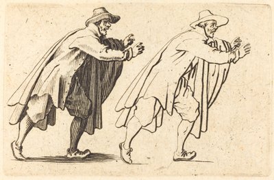 Uomo che si muove bruscamente da Jacques Callot