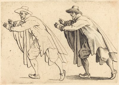 Uomo che si muove bruscamente da Jacques Callot