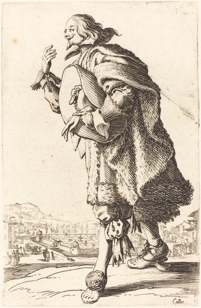 Nobile con cappello di feltro, inchinandosi da Jacques Callot