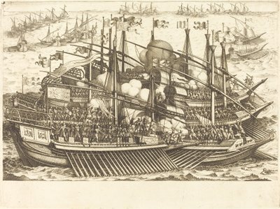 La prima battaglia navale da Jacques Callot