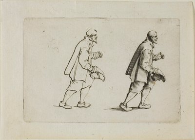 Il contadino che saluta, da I Capricci da Jacques Callot