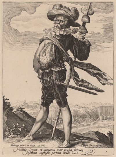 Colonnello da Jacques de Gheyn II after Hendrik Goltzius