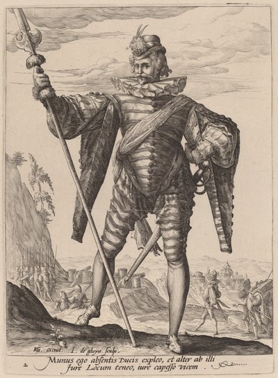 Tenente colonnello da Jacques de Gheyn II after Hendrik Goltzius