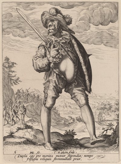 Portabandiera da Jacques de Gheyn II after Hendrik Goltzius