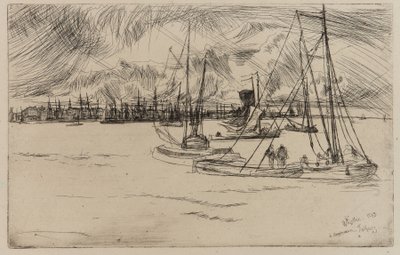 Amsterdam dal Tolhuis da James Abbott McNeill Whistler