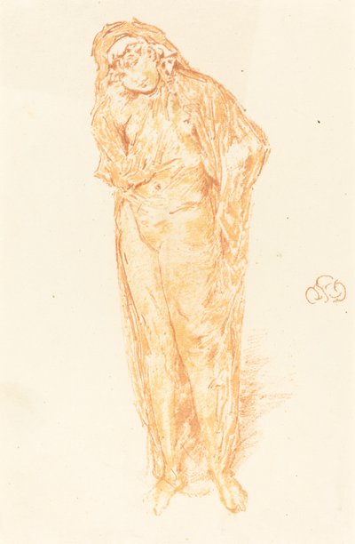 Figura drappeggiata, in piedi da James Abbott McNeill Whistler