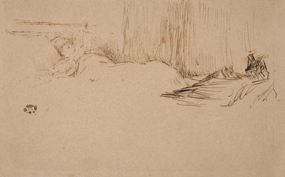 Ragazza che legge a letto, c.1882 da James Abbott McNeill Whistler