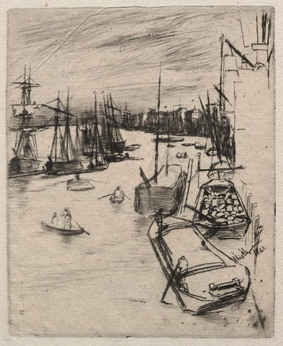 Little Wapping, 1861 da James Abbott McNeill Whistler