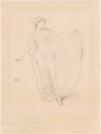 La ballerina, 1889 da James Abbott McNeill Whistler