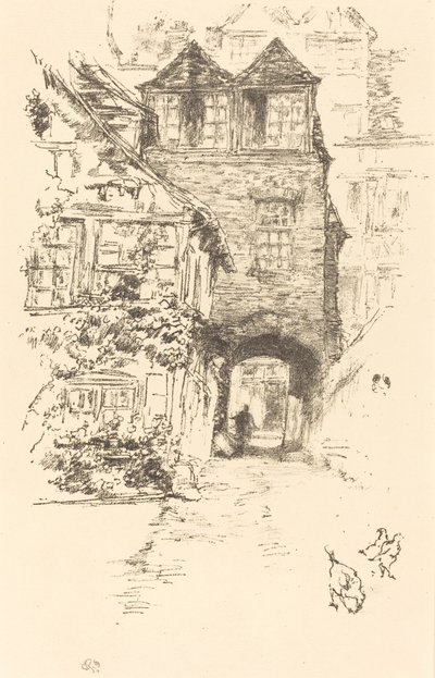 La Casa del Prete, Rouen, 1894-1895 da James Abbott McNeill Whistler