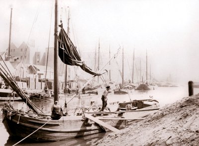 Barche sul canale, Rotterdam, 1898 da James Batkin