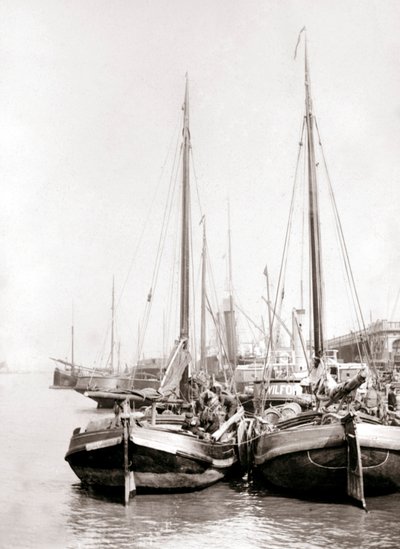 Barche sul Canale, Rotterdam, 1898 da James Batkin