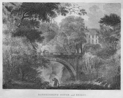 Barskimming House e ponte, 1804 da James Fittler