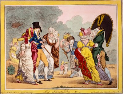 Les Invisibles, 1810 da James Gillray