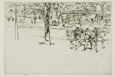 Boulevard Poissonnière, Parigi da James Abbott McNeill Whistler