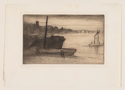 Ponte e chiesa di Chelsea da James Abbott McNeill Whistler