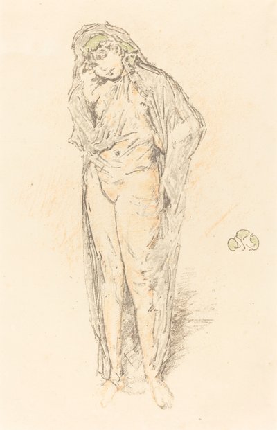 Figura drappeggiata, in piedi da James Abbott McNeill Whistler