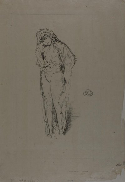 Figura drappeggiata, in piedi da James Abbott McNeill Whistler