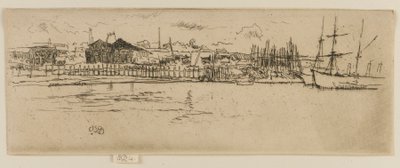 Bacini di carenaggio, Southampton da James Abbott McNeill Whistler