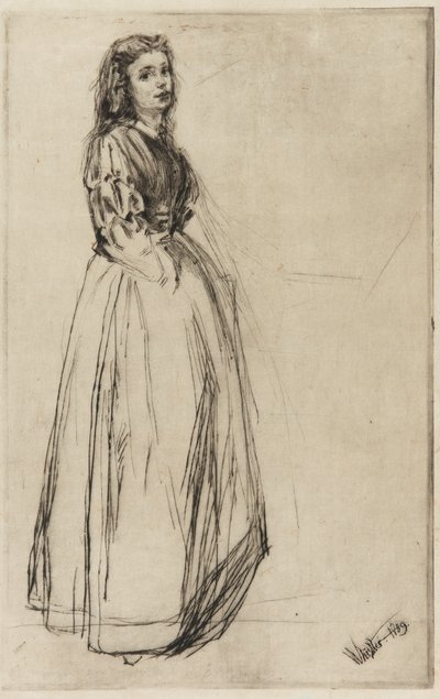 Fumette, in Piedi da James Abbott McNeill Whistler