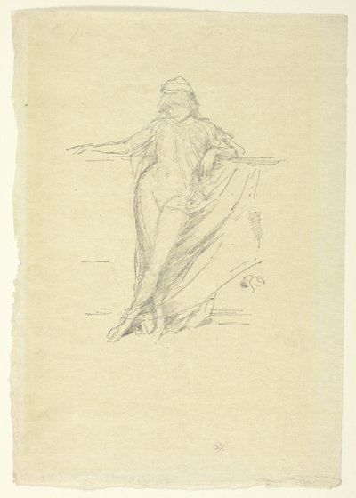 Piccola figura drappeggiata, in piedi da James Abbott McNeill Whistler