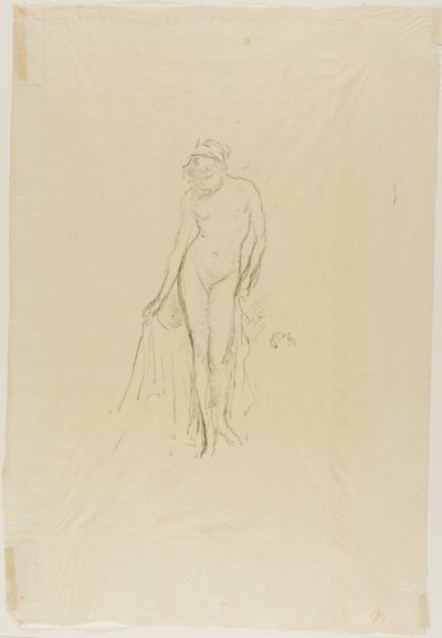 Modello nudo, in piedi da James Abbott McNeill Whistler