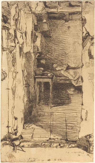 Raccoglitori di stracci, Quartiere Mouffetard, Parigi da James Abbott McNeill Whistler