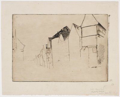 Schizzo di case da James Abbott McNeill Whistler