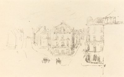 Schizzo di prova: Grand Rue, Dieppe da James Abbott McNeill Whistler