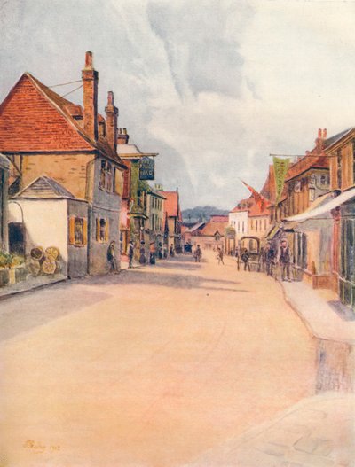 High Street, Leatherhead, 1912 da James S Ogilvy