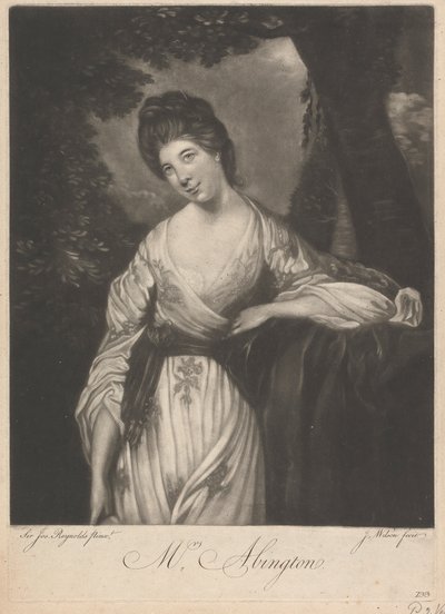 Mrs. Frances Abington (nata Barton) da James Wilson