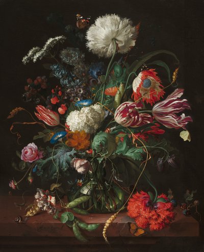 Vaso di fiori, c. 1660 da Jan Davidsz de Heem