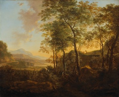 Collina boscosa con una vista, c.1645 da Jan Dirksz Both