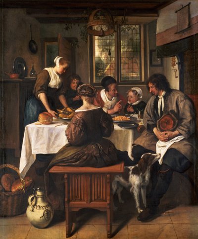 Preghiera Prima del Pasto da Jan Havickszoon Steen