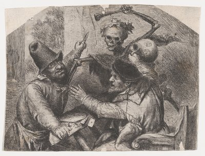 La morte e i giocatori di carte, 1620-74 da Jan Lievens