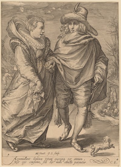 Inverno da Jan Pietersz Saenredam after Hendrik Goltzius