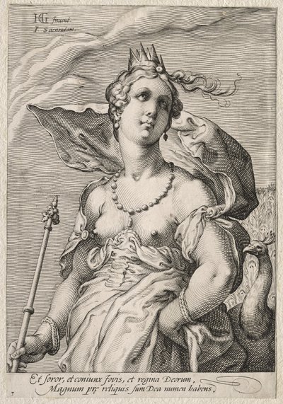 Giunone, c. 1595 da Jan Saenredam