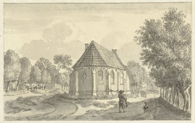 La chiesa di Helsdingen vicino a Vianen da Jan de Beijer