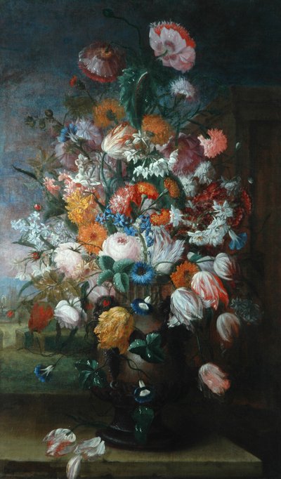 Fiori, studi con iris, 1682 da Jan van Huysum