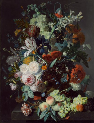 Natura morta con fiori e frutta da Jan van Huysum