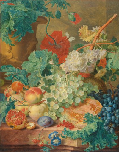 Natura morta con fiori e frutta da Jan van Huysum