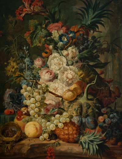 Natura morta con frutta e fiori da Jan van Os