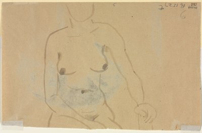 Torso di una donna nuda (verso) da Jane Poupelet