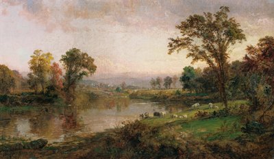 Paesaggio fluviale - Inizio autunno, 1888 da Jasper Francis Cropsey