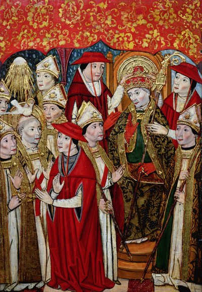 Elezione di Fabiano (m. c.250) al papato da Jaume Huguet