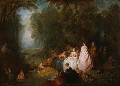 Fête champêtre (Riunione Pastorale) da Jean Antoine Watteau