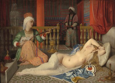 Odalisca con schiavo, 1839-40 da Jean Auguste Dominique Ingres