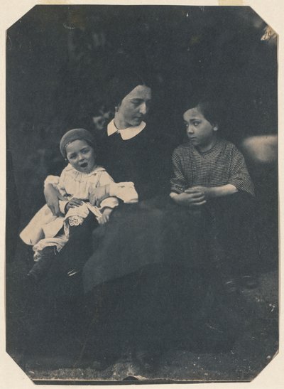 Madre con due bambini, c. 1855 da Jean Baptist Frénet