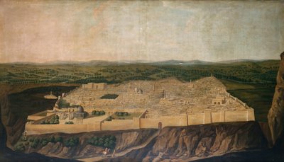 Vista panoramica di Gerusalemme da Jean Baptiste Vanmour