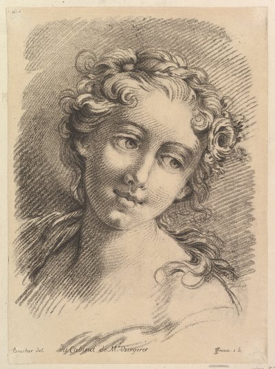 Testa di donna da Jean Charles François